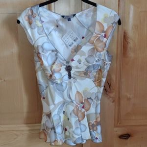 NEW Rozae Nichols Sleeveless V-neck Top